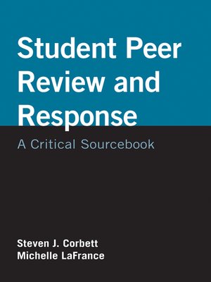cover image of Student Peer Review and Response